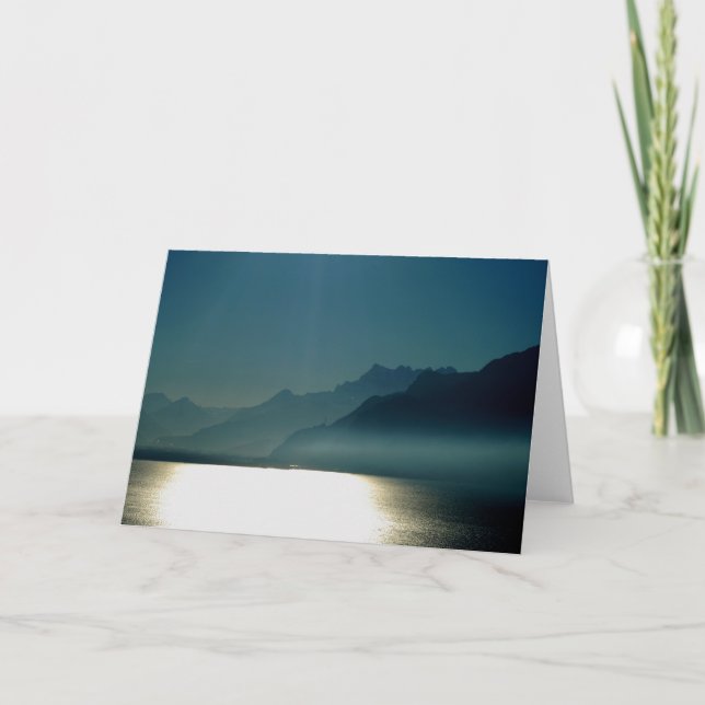 Montreux Sjö Genève Helgkort (Framsida)