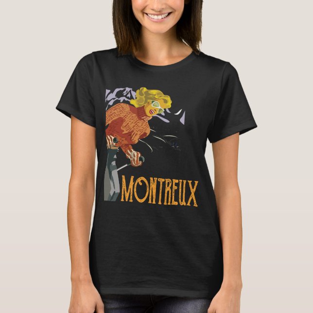 Montreux Slott Lake Retro Resa T-Shirt (Framsida)