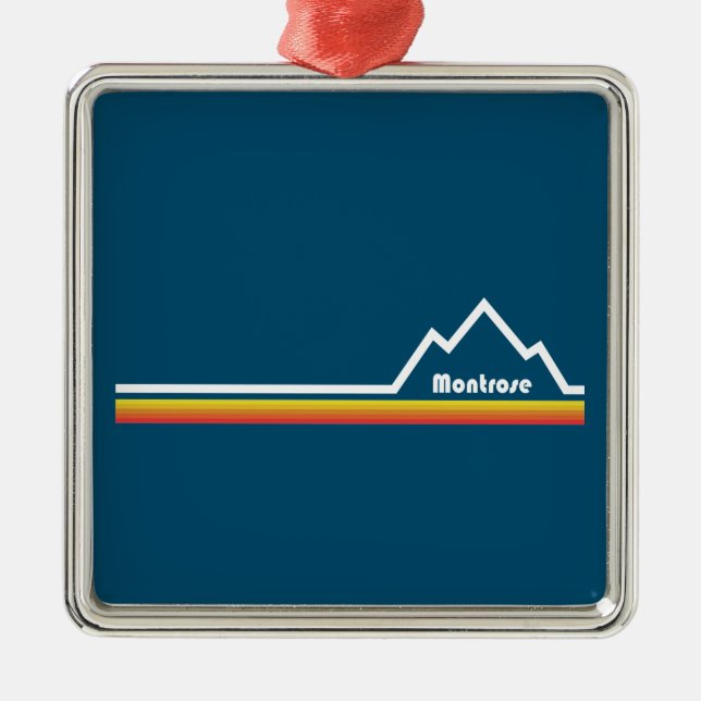 Montrose, Colorado Julgransprydnad Metall (Framsidan)