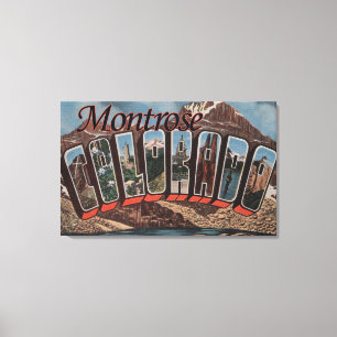 Montrose Colorado - stora brevplatser Canvastryck