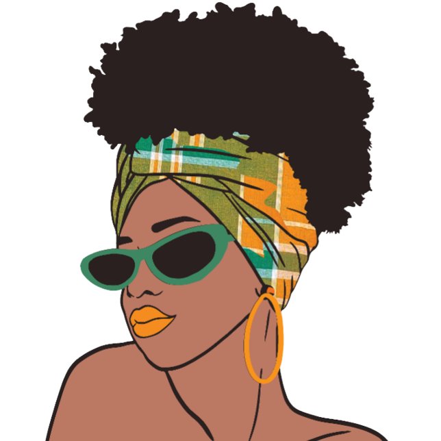 Montserrat Afro Dam med Madras Wrap Kaffemugg (Skapare uppladdad)