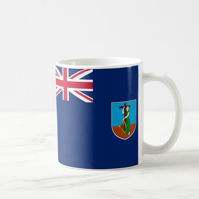Montserrat Flagga Ceramic Mugg (Höger)