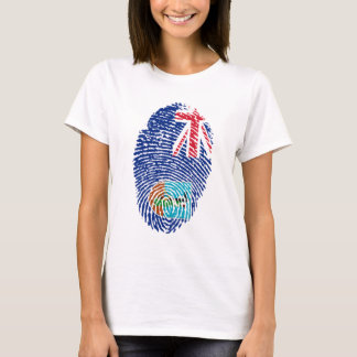 Montserrat Flagga Fingerprint T Shirt