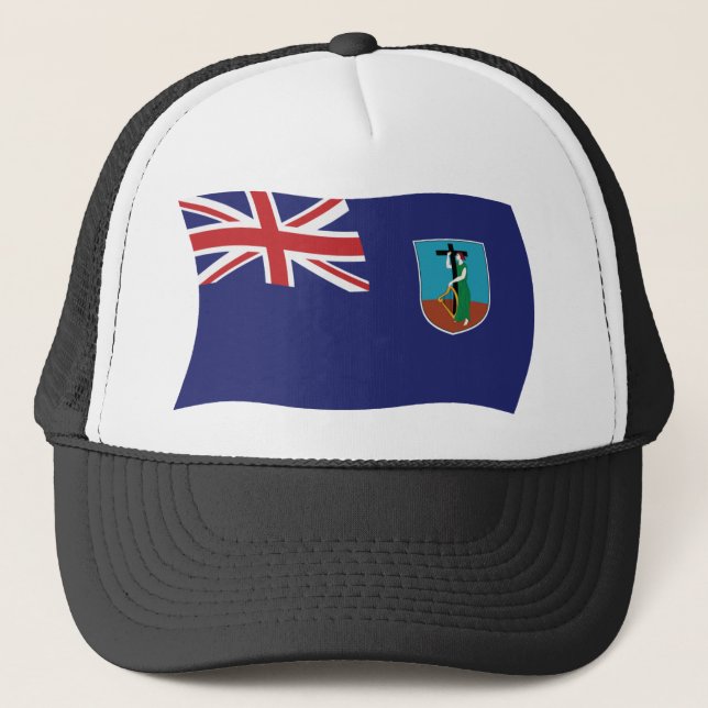 Montserrat Flagga Hatt Keps (Framsida)