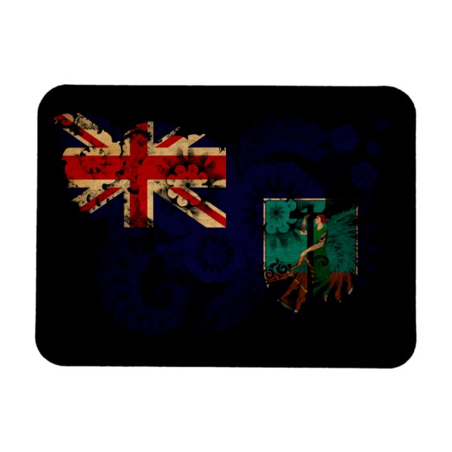Montserrat Flagga Magnet (Horisontell)