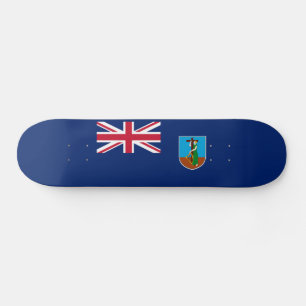 Montserrat flagga mini skateboard bräda 18,5 cm