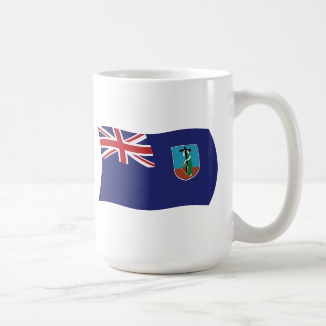 Montserrat Flagga Mugg (Höger)
