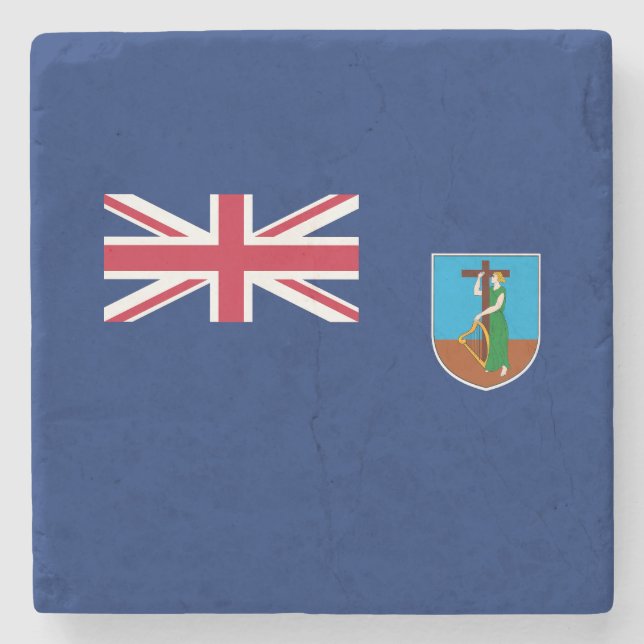 Montserrat flagga stenunderlägg (Framsidan)