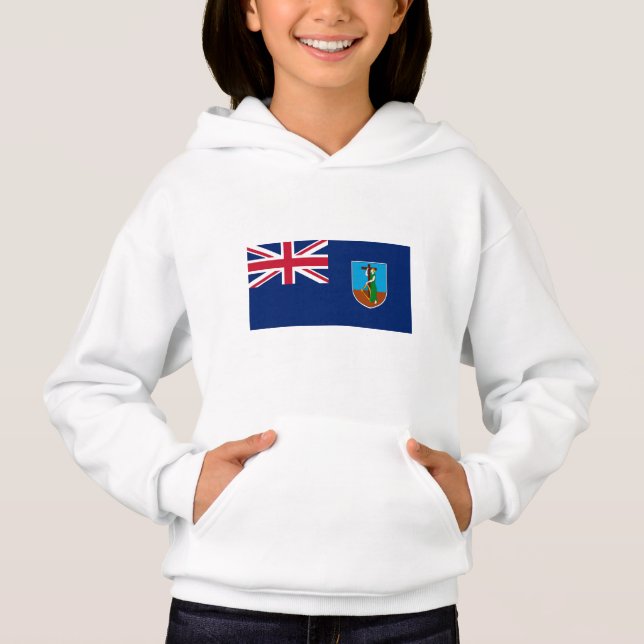 Montserrat flagga t shirt (Framsida)