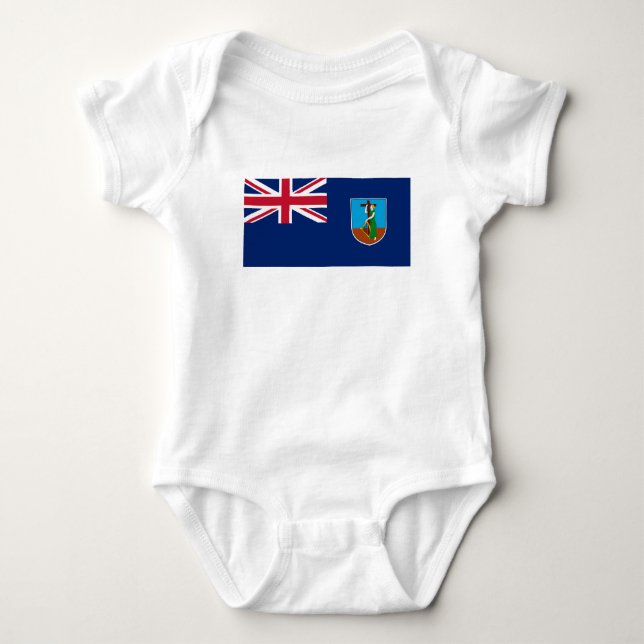 Montserrat flagga t shirt (Framsida)