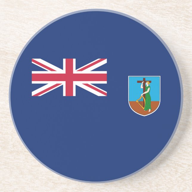 Montserrat flagga underlägg (Framsidan)