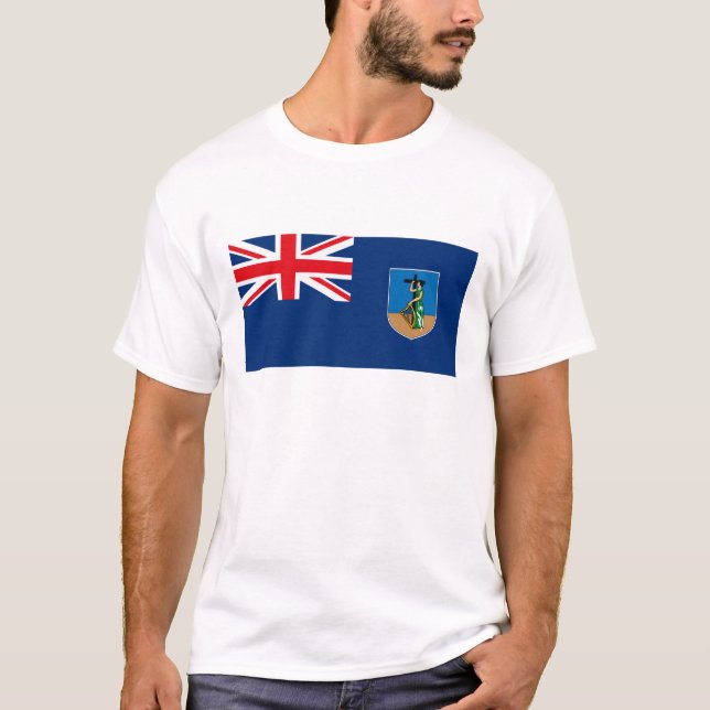 Montserrat flaggaT-tröja T-shirt (Framsida)