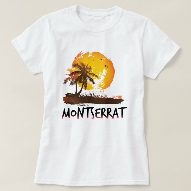 Montserrat grunge t shirt (Design framsida)