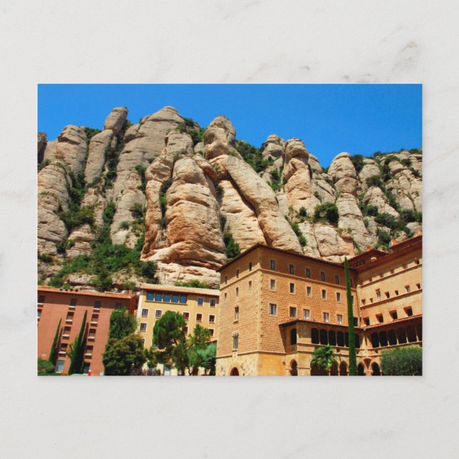 Montserrat Monastery, Katalonien, Spanien Vykort (Framsida)