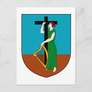 Montserrat Officiell Jackar Arm Heraldry Symbol Vykort