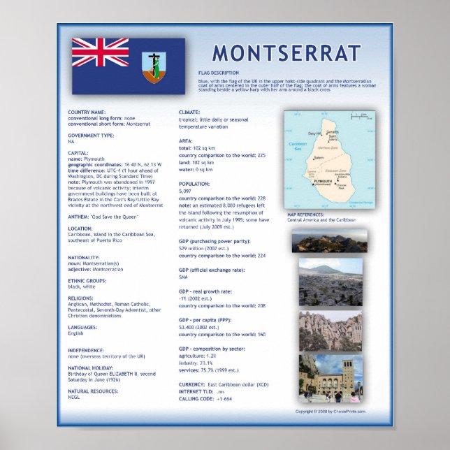 Montserrat Poster (Framsidan)