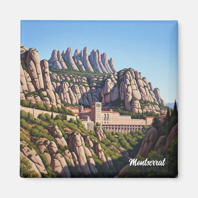 Montserrat Spanien Magnet (Framsidan)