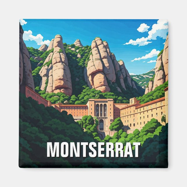 Montserrat Spanien Magnet (Framsidan)