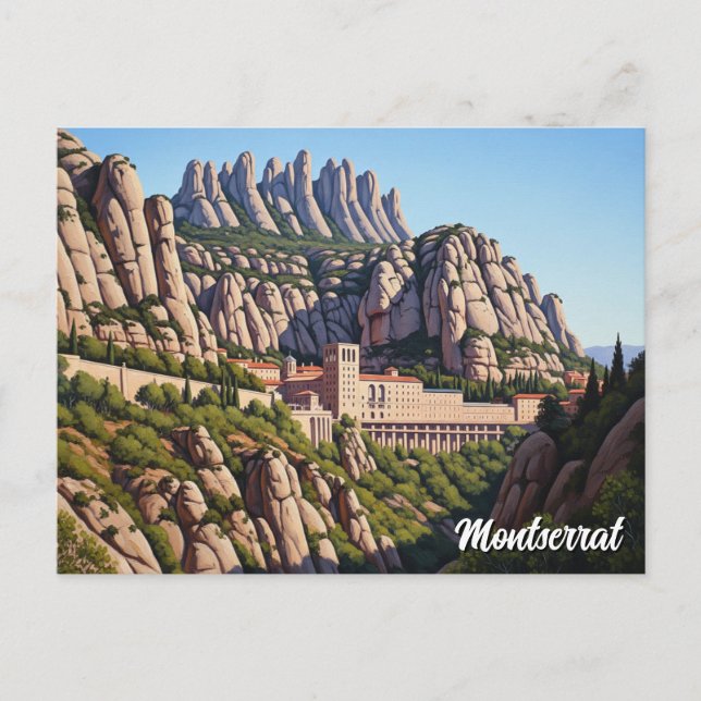 Montserrat Spanien Vykort (Framsida)