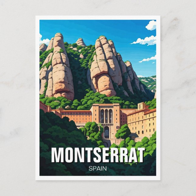 Montserrat Spanien Vykort (Framsida)