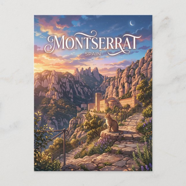 Montserrat Spanien Vykort (Framsida)