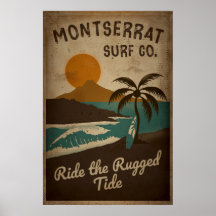 Montserrat Surfa Co. Vintage Surfa Design