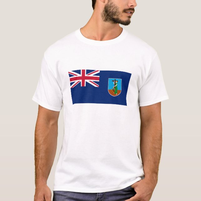 Montserratflagga T Shirt (Framsida)