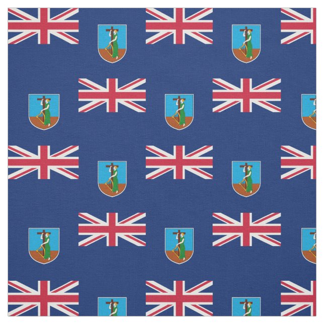 Montserratflagga Tyg (Provkarta)