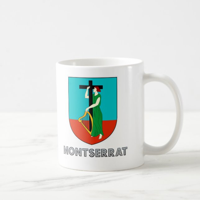 Montserratian Emblem Kaffemugg (Höger)