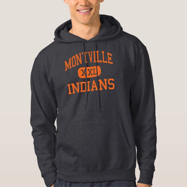 Montville - indier - kick - Oakdale Connecticut Munkjacka (Framsida)
