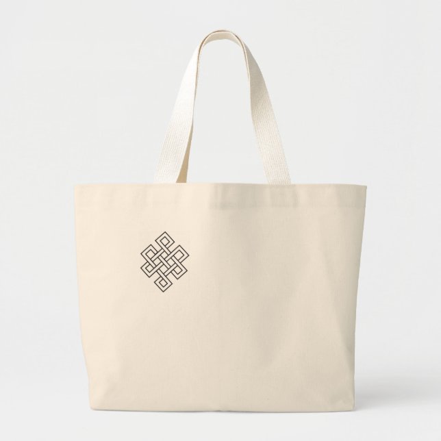 Monty & Strong - Gordian Knot Tote Jumbo Tygkasse (Framsidan)
