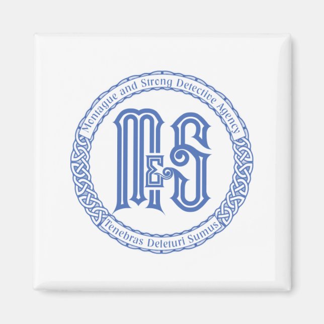 Monty & Strong - M&S Detektiv Agency Magnet (Framsidan)