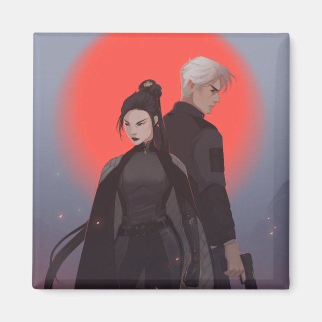 Monty & Strong - Mona Finden art -Simon & Michiko Magnet (Framsidan)