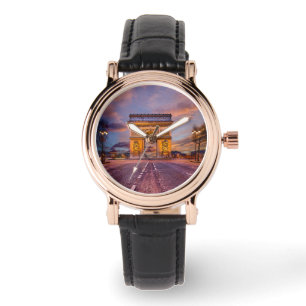 Monument Arc de Triomphe, Paris Frankrike Armbandsur