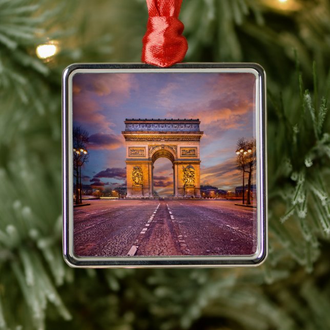 Monument | Arc de Triomphe, Paris Frankrike Julgransprydnad Metall (Träd)