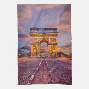 Monument   Arc de Triomphe, Paris Frankrike Kökshandduk