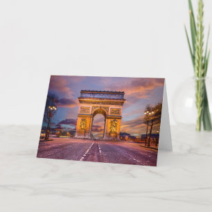 Monument   Arc de Triomphe, Paris Frankrike Kort