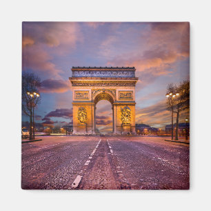 Monument Arc de Triomphe, Paris Frankrike Magnet