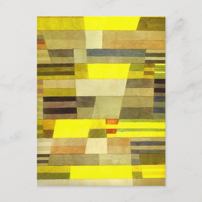 Monument av Paul Klee Vykort (Framsida)