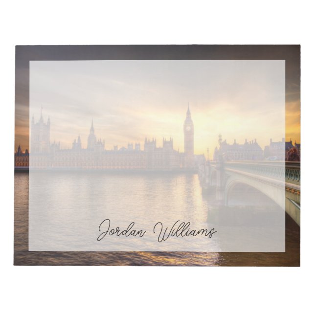 Monument | Big Ben & Houses Anteckningsblock (Framsida)