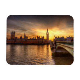 Monument Big Ben & Houses Magnet