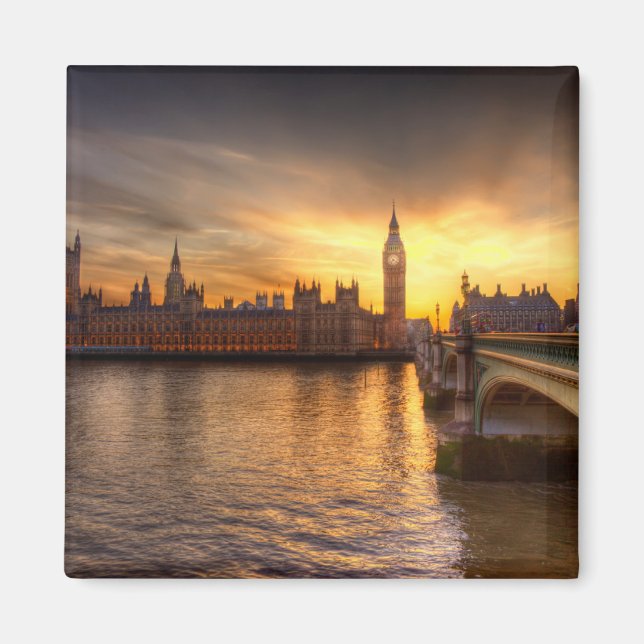 Monument | Big Ben & Houses Magnet (Framsidan)