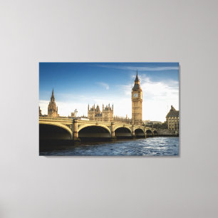 Monument Big Ben, London England Canvastryck