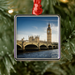 Monument Big Ben, London England Julgransprydnad Metall