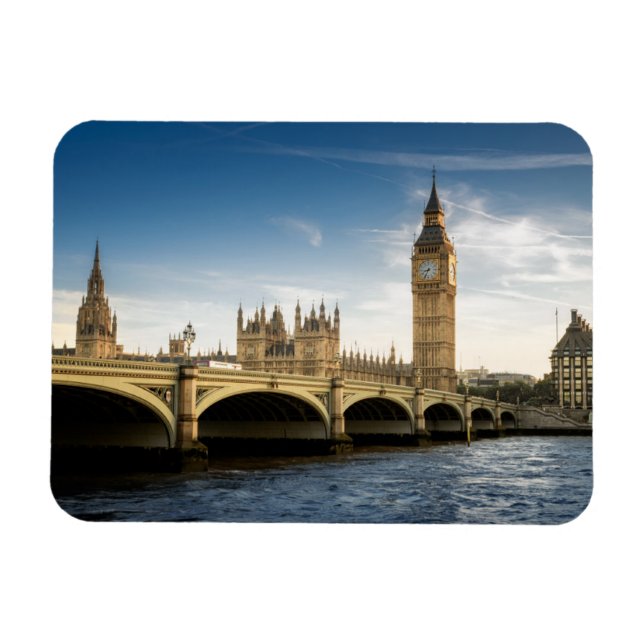 Monument | Big Ben, London England Magnet (Horisontell)