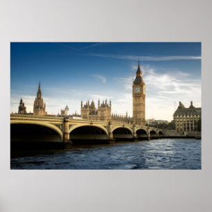 Monument Big Ben, London England Poster