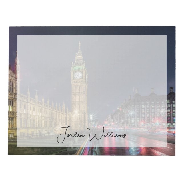 Monument | Big Ben på natten Anteckningsblock (Framsida)