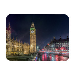 Monument Big Ben på natten Magnet