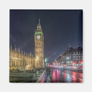 Monument Big Ben på natten Magnet