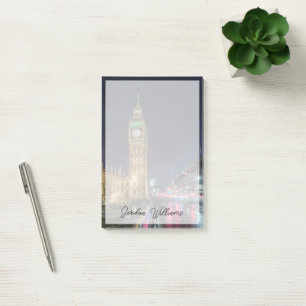 Monument Big Ben på natten Post-it Block